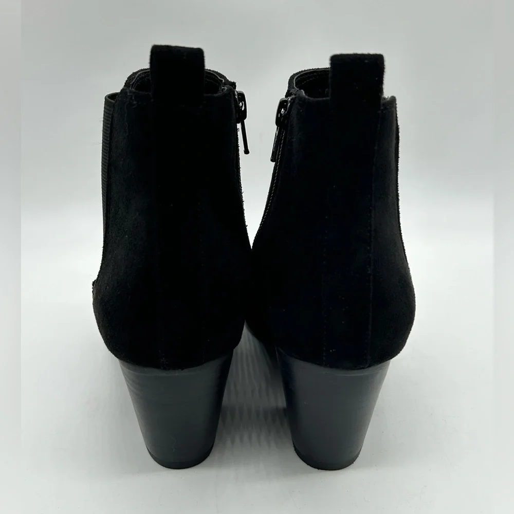 DV by Dolce Vita Collyns Black Faux Suede Ankle Booties Size 10 New With Box - Picture 7 of 12